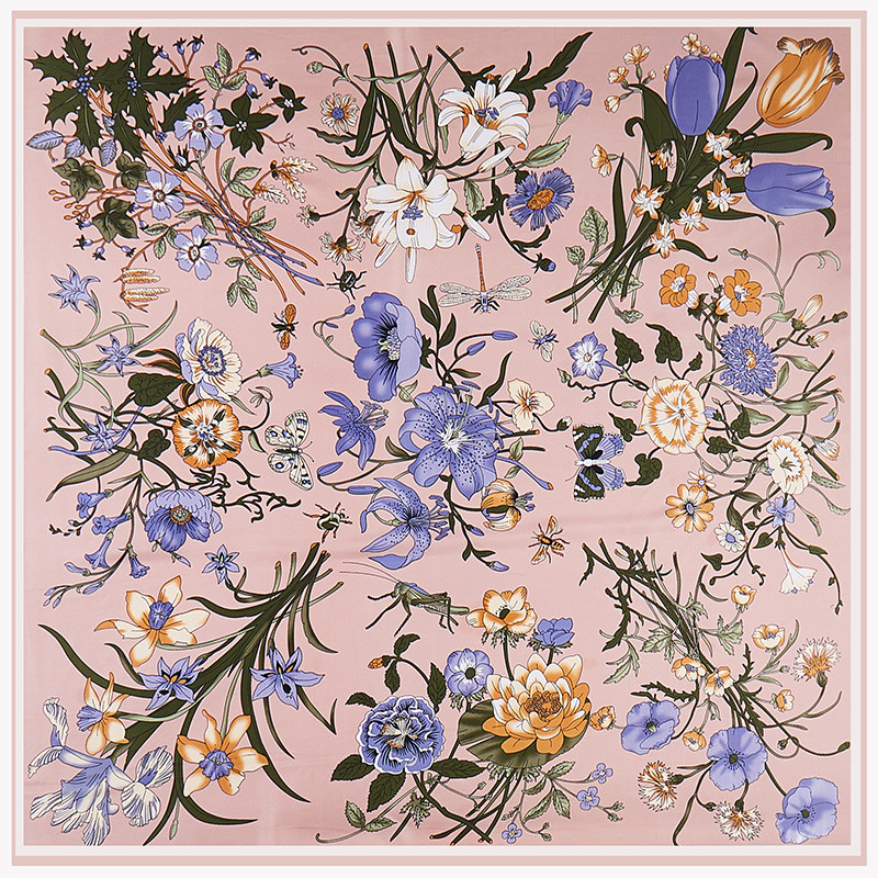 POBING Twill Silk Scarf Women  - огляд і ціна Silk Scarf Square