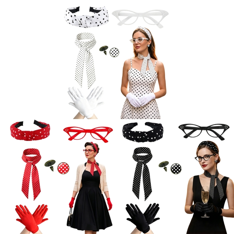 5Pcs 1950S Women Costumes with - огляд і ціна Women'S Accessories In The 1950S