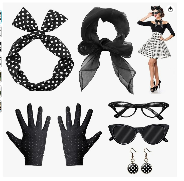 50s Disco Costume Accessories  - огляд і ціна Women'S Accessories In The 1950S